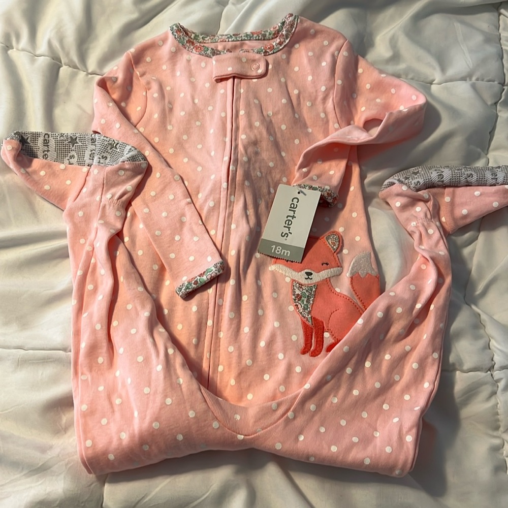 Carters zip up pjs